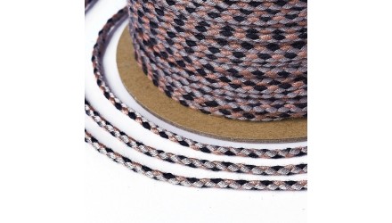 copy of Cordon en coton ciré 1mm noir