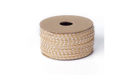 cordon beige et blanc