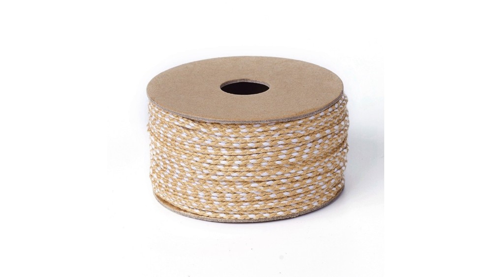 copy of Cordon en coton ciré 1mm noir