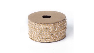 cordon beige et blanc