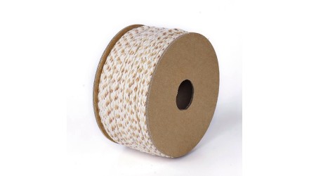cordon blanc et beige 2mm