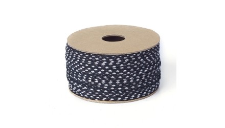 copy of Cordon en coton ciré 1mm noir