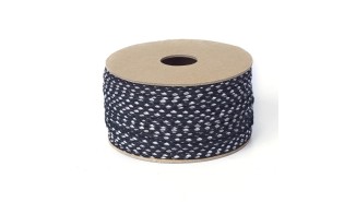 copy of Cordon en coton ciré 1mm noir