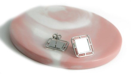 copy of Puces d'oreille rondes en acier inoxydable plaqué or 18k