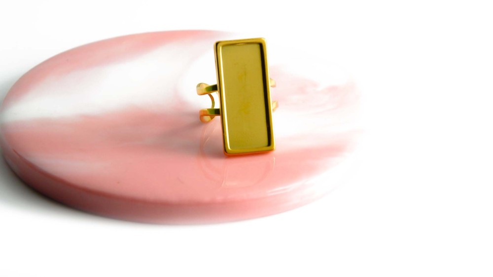 bague support cabochon