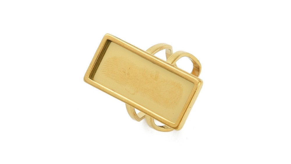 copy of Support bague serpent en acier inoxydable doré plaqué 18K