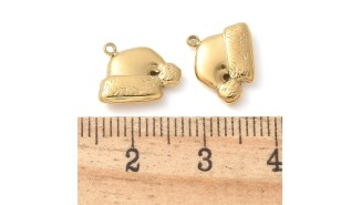 copy of Pendentif Sainte Vierge en laiton plaqué or  18K et strass zircon