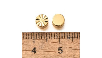 copy of Perle toupie 6mm en laiton plaqué or 18k