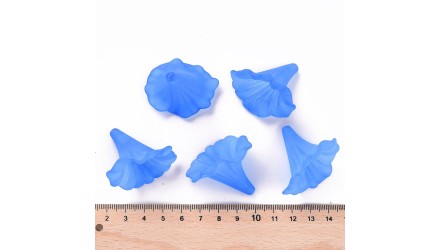 Perles lucite bleu