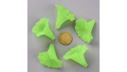 Perles lucite vert anis