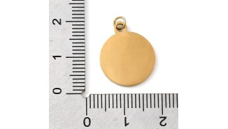 Pendentif triple lune or