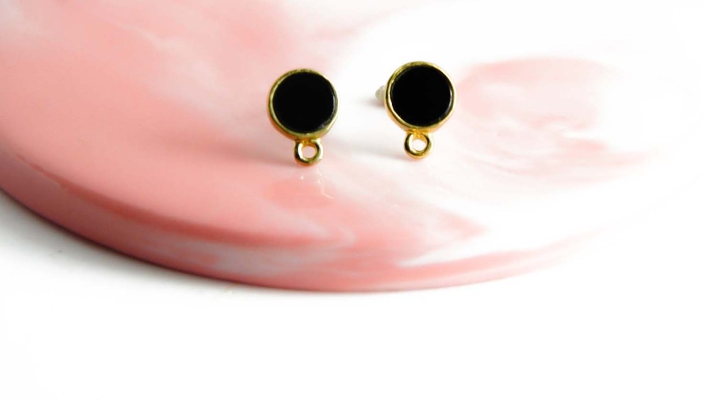 copy of Puces d'oreille en acétate violette x paire