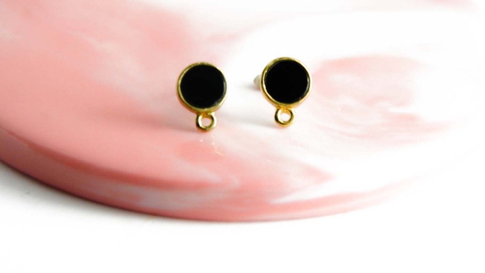 copy of Puces d'oreille en acétate violette x paire