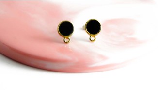 copy of Puces d'oreille en acétate violette x paire