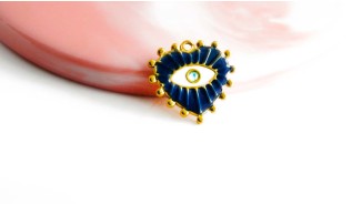 pendentif cœur bleu