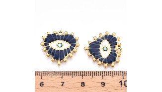 pendentif cœur bleu
