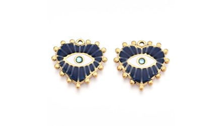 pendentif cœur bleu
