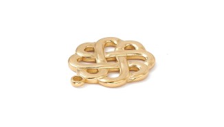 copy of Pendentif nœud celte en acier inoxydable plaqué or 18k