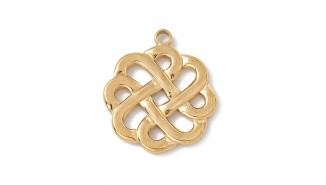 copy of Pendentif nœud celte en acier inoxydable plaqué or 18k