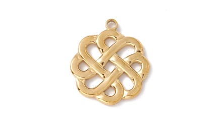 copy of Pendentif nœud celte en acier inoxydable plaqué or 18k