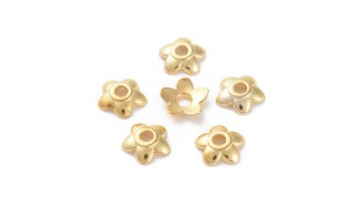 copy of Coupelles pour perles 3mm en laiton doré