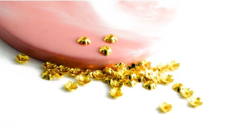 copy of Coupelles pour perles 3mm en laiton doré