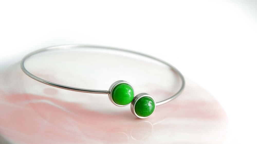 bracelet support cabochon acier