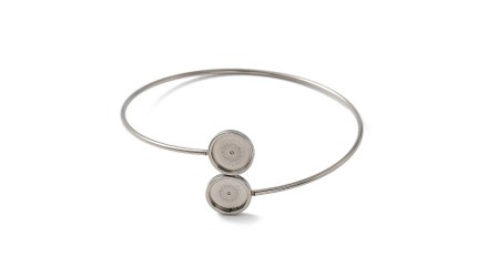 copy of Bracelet support cabochon 4mm en laiton doré  18K