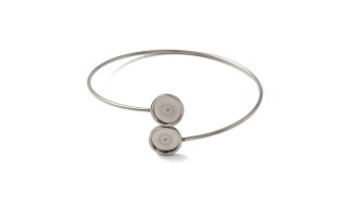 copy of Bracelet support cabochon 4mm en laiton doré  18K