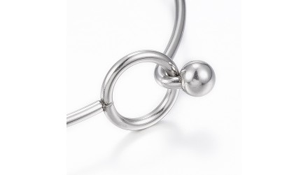 bracelet support pendentif acier