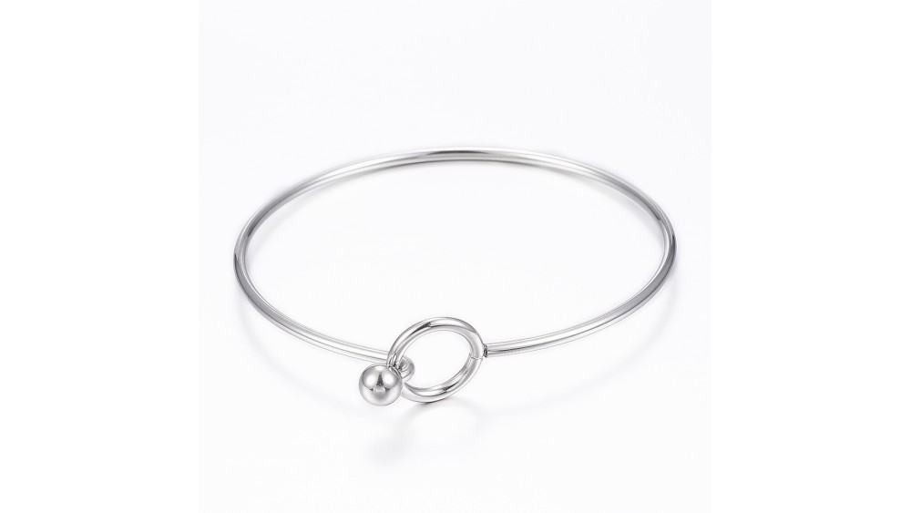 copy of Bracelet support cabochon 4mm en laiton doré  18K