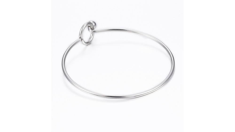 copy of Bracelet support cabochon 4mm en laiton doré  18K