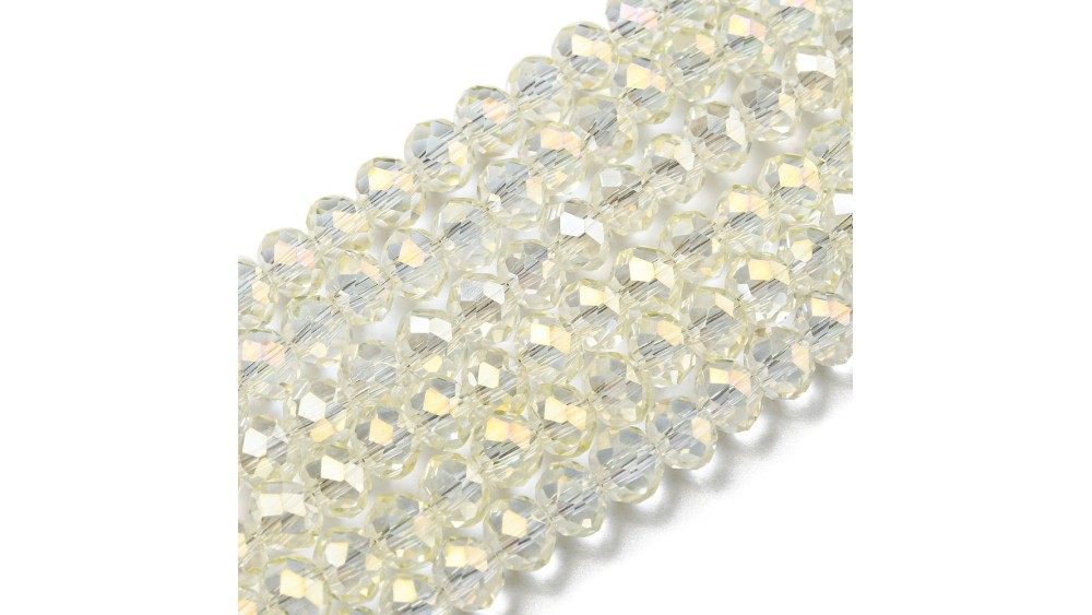 copy of Perles  toupies à facettes 3x2.5mm rose AB toupie verre 2mm perle à facettes roses
