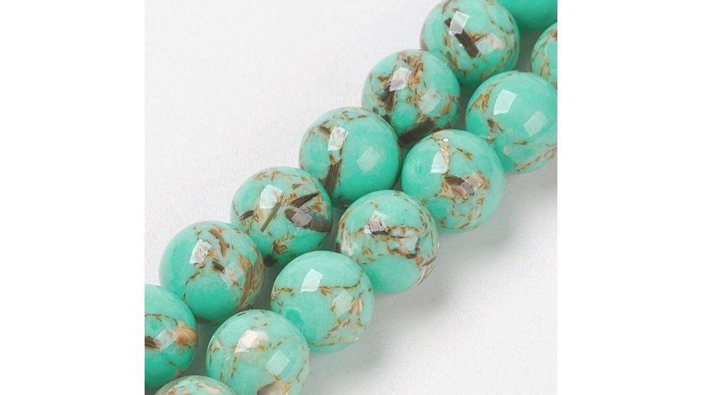 copy of Perles lisses 4mm jaspe bleu naturel x 50