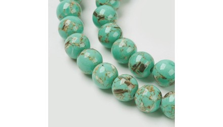 copy of Perles lisses 4mm jaspe bleu naturel x 50