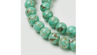copy of Perles lisses 4mm jaspe bleu naturel x 50