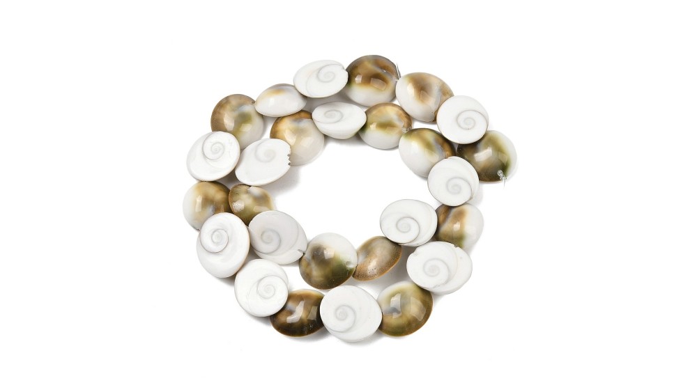 Perles œil de sainte Lucie 15mm