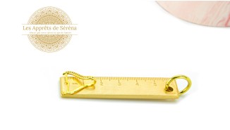 bélière snap on strass or
