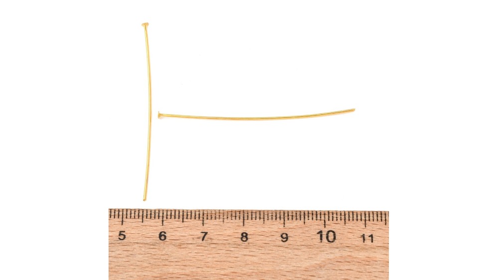 copy of Clous tête boule 32mm en laiton doré