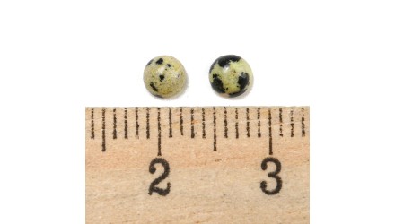 cabochon jaspe dalmatien 4mm