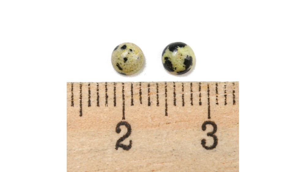 cabochon jaspe dalmatien 4mm