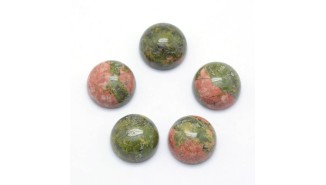 copy of Cabochon 12mm agate indienne naturelle