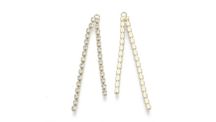 pendentif strass or