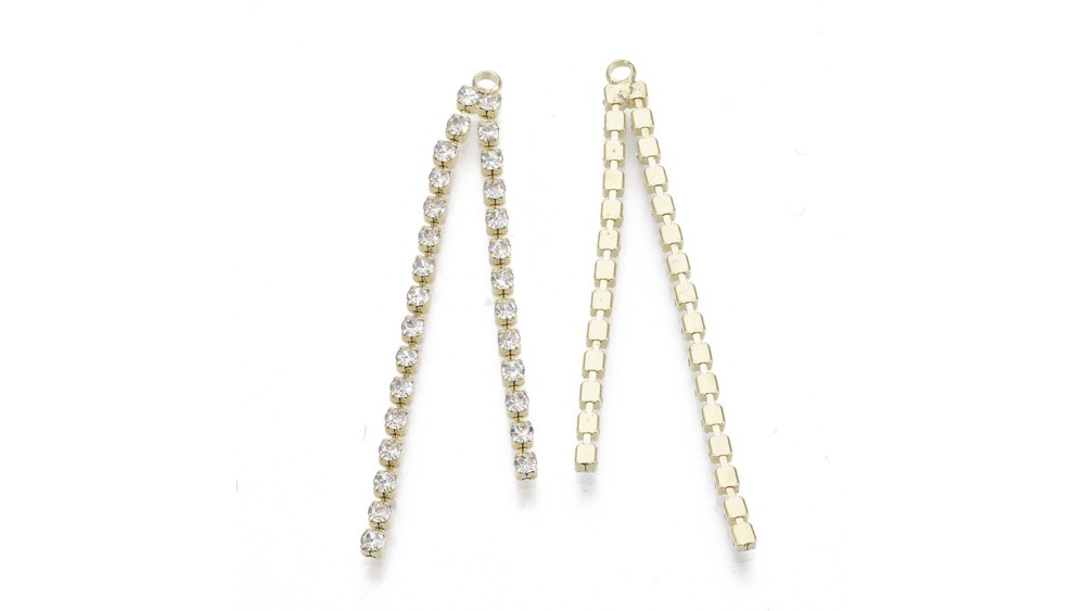 pendentif strass or