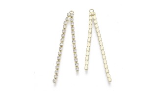 pendentif strass or