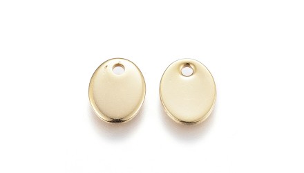pendentif ovale acier