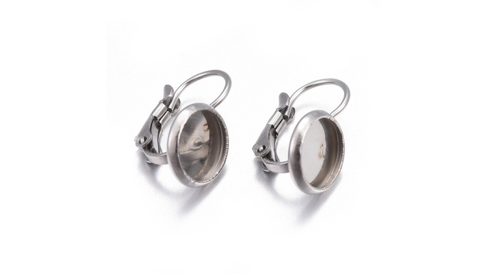 copy of Dormeuses supports cabochons 10mm en acier 304 argent
