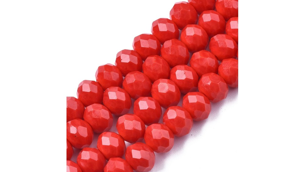 facette 8mm rouge