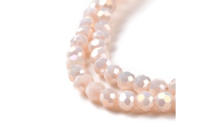 facette 4mm beige rose