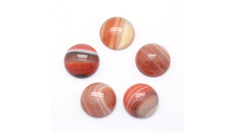 copy of Cabochon 12mm agate indienne naturelle